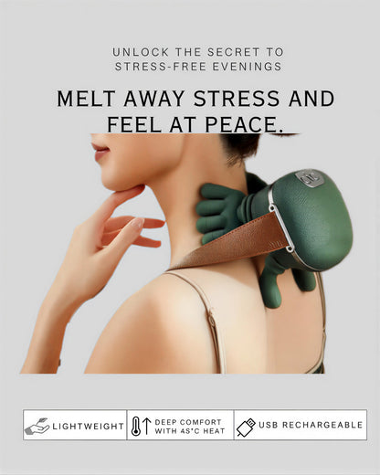 Deep-Tissue Neck & Shoulder Massager — Premium Heat Therapy & Full-Body Relaxation